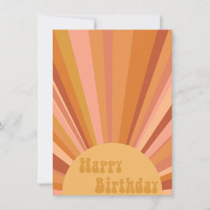 Tarjeta de cumpleaños soleada