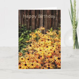 Tarjeta de cumpleaños soleada caliente de los