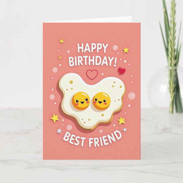 Tarjeta de cumpleaños soleada y alegre (Anverso)