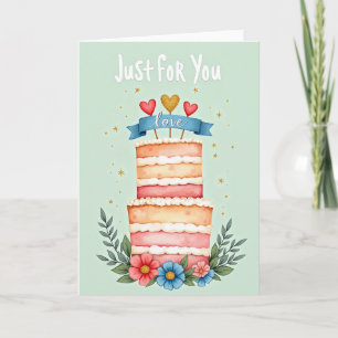 Tarjeta de cumpleaños solo para ti