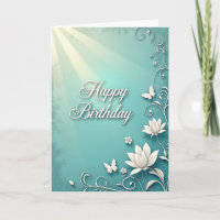 Tarjeta de cumpleaños soñadora