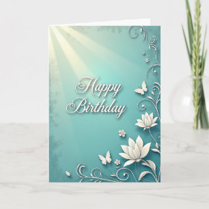 Tarjeta de cumpleaños soñadora