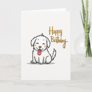 Tarjeta de cumpleaños sonriente alegre