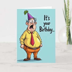Tarjeta de Cumpleaños Sorpresa de Dibujos Animados