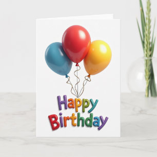 Tarjeta de cumpleaños sorpresa de esfera