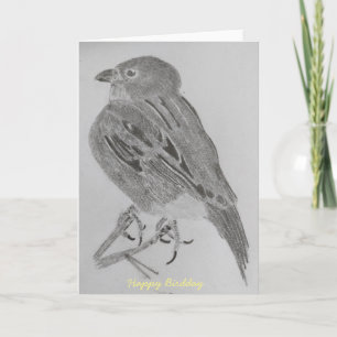Tarjeta de cumpleaños Sparrow