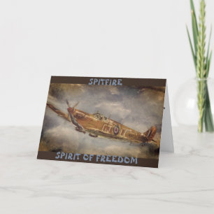 Tarjeta de cumpleaños Spitfire de GJLC
