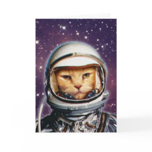 Tarjeta de cumpleaños Stellar Cat