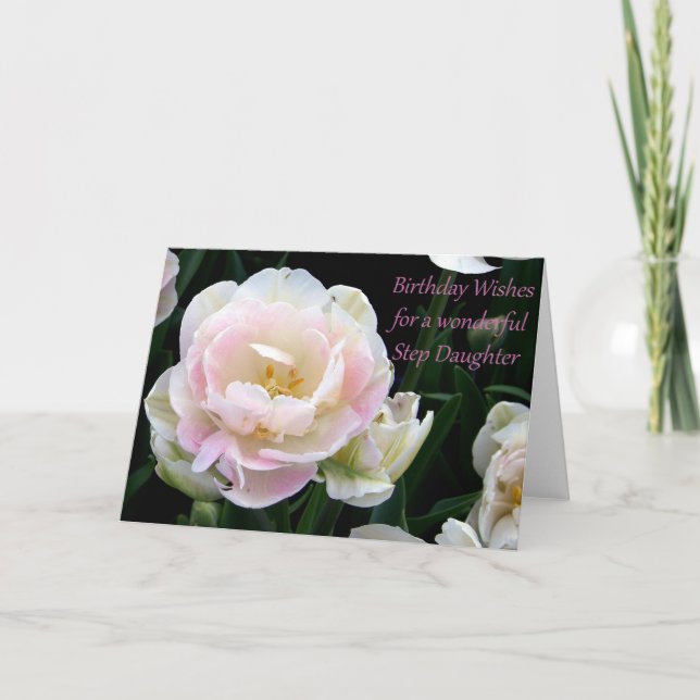 Tarjeta de cumpleaños Step Daughter (Anverso)