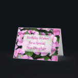 Tarjeta de cumpleaños Step Daughter<br><div class="desc">¡Un mensaje especial para esa dama especial en tu casa en su día especial!  Desearía que tu hijastra sea un feliz cumpleaños,  y que sepa lo feliz que eres de tenerla en tu vida.</div>