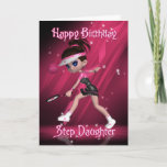 Tarjeta de cumpleaños Step Daughter - Tenis<br><div class="desc">Tarjeta de cumpleaños Step Daughter - Tenis</div>
