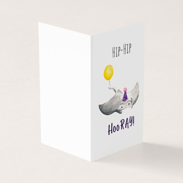 Tarjeta de cumpleaños Stingray (Exterior)