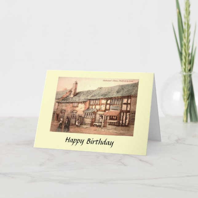 Tarjeta de cumpleaños - Stratford-upon-Avon, Warwi (Anverso)