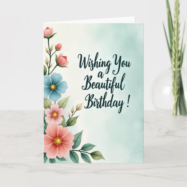 Tarjeta de cumpleaños suave (Anverso)