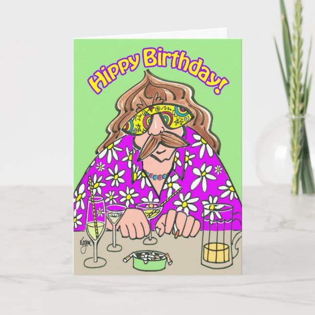 Tarjeta de cumpleaños SUAVE del HIPPY (Anverso)