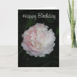Tarjeta de cumpleaños subió Peony