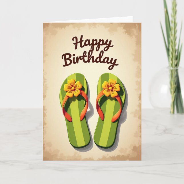 Tarjeta de cumpleaños Summer Bloom (Anverso)