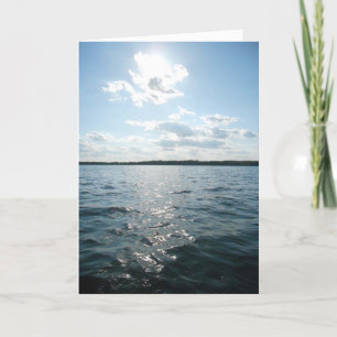Tarjeta de cumpleaños "Sun Over French Lake"