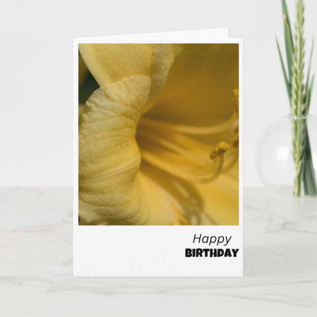 Tarjeta de cumpleaños Sunny Blossom (Anverso)