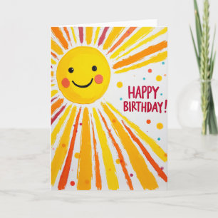 Tarjeta de cumpleaños Sunny Burst