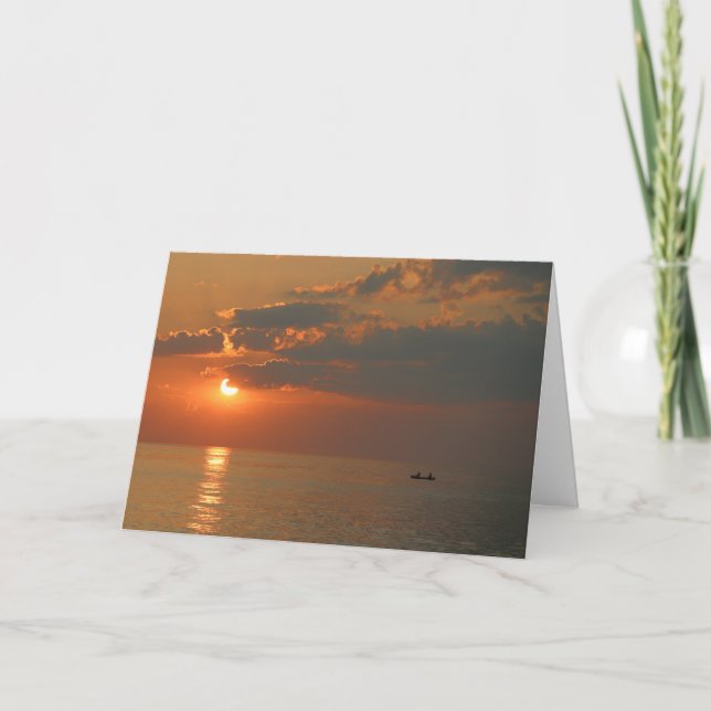 Tarjeta de cumpleaños Sunset (Anverso)