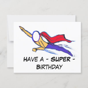 Tarjeta de cumpleaños - SUPER - (personalizada)