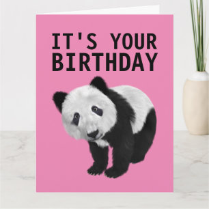 TARJETA DE CUMPLEAÑOS SUPERVISADA DE PANDA