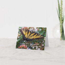Tarjeta de cumpleaños Swallowtail del tigre orient