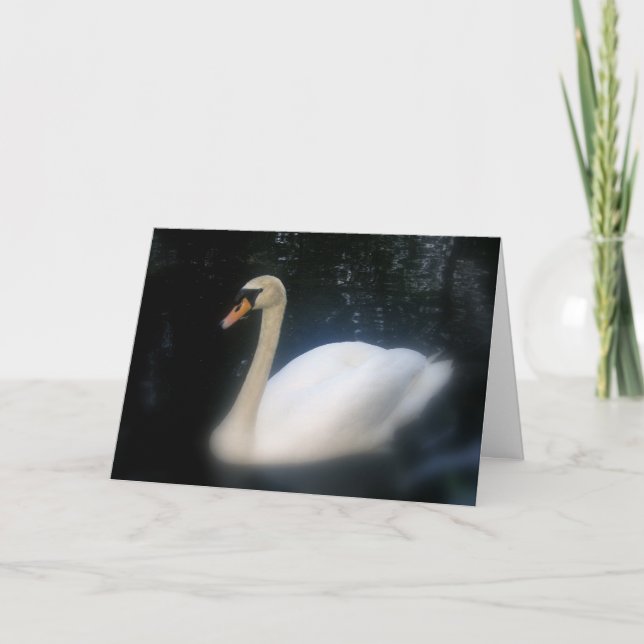 Tarjeta de cumpleaños Swan (Anverso)