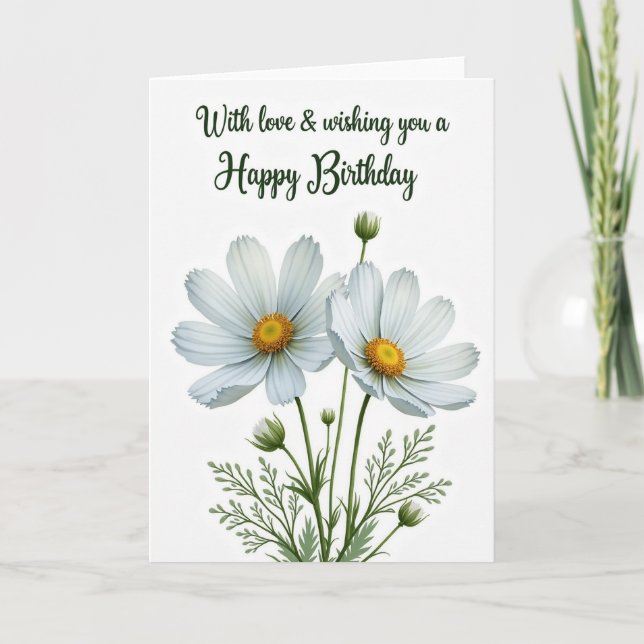 Tarjeta de cumpleaños Sweet Birthday Bloom (Anverso)