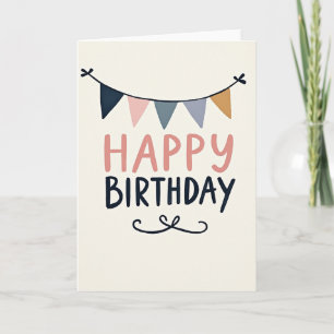 Tarjeta de cumpleaños Sweet Bunting