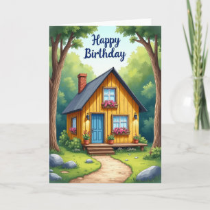 Tarjeta de cumpleaños Sweet Cottage
