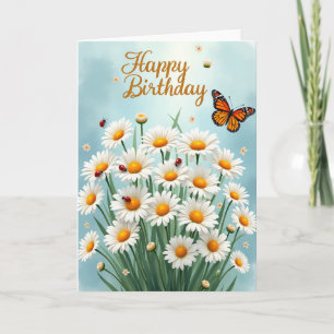 Tarjeta de cumpleaños Sweet Daisy