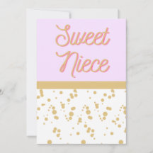 Tarjeta de cumpleaños Sweet Niece