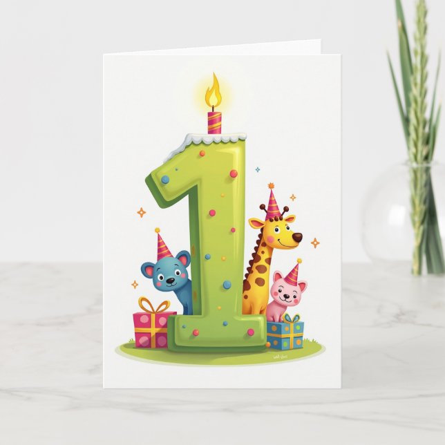 Tarjeta de cumpleaños Sweet One (Anverso)