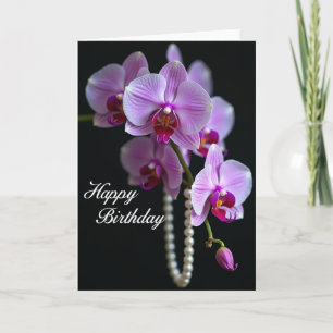 Tarjeta de cumpleaños Sweet Orchid