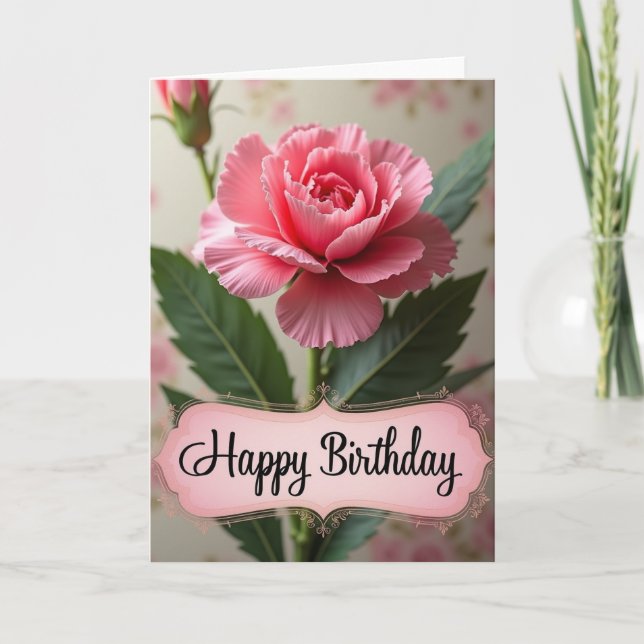 Tarjeta de cumpleaños Sweet Petal (Anverso)