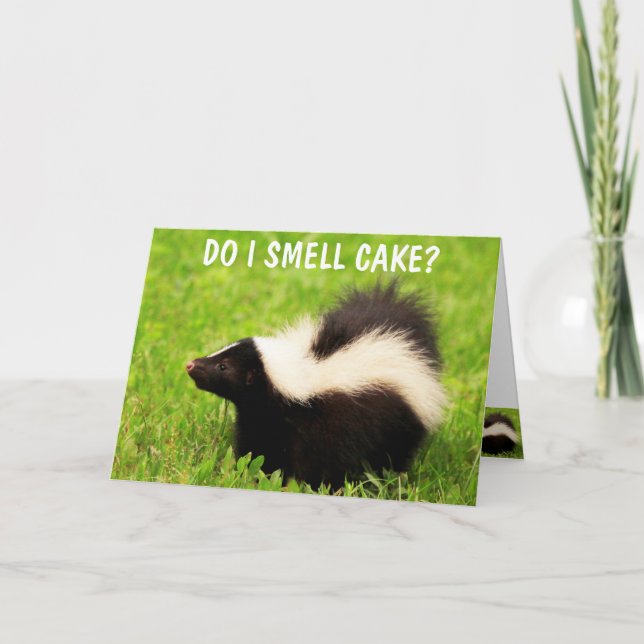 Tarjeta de cumpleaños Sweet Skunk (Anverso)