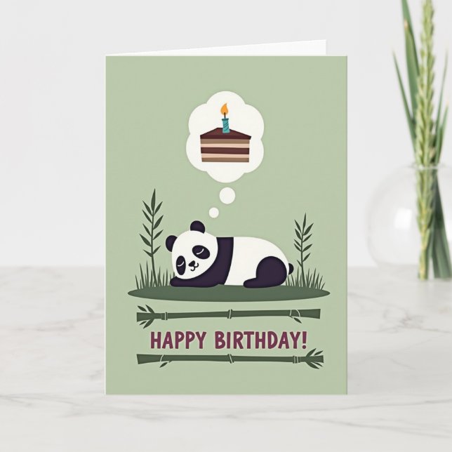 Tarjeta de cumpleaños Sweet Slumber (Anverso)