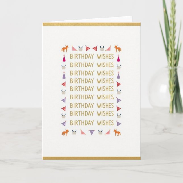 Tarjeta de cumpleaños Sweet Steeds (Anverso)