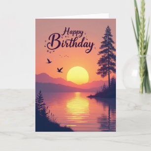 Tarjeta de cumpleaños Sweet Sunset