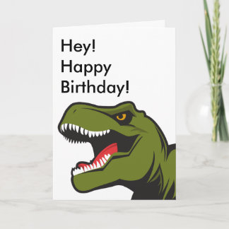 Tarjeta de cumpleaños T-Rex