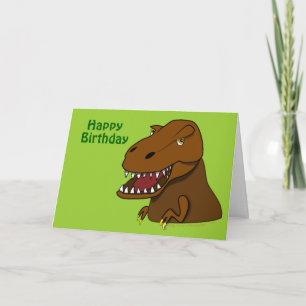 Tarjeta de cumpleaños T-Rex Tyrannosaurus Rex Dino