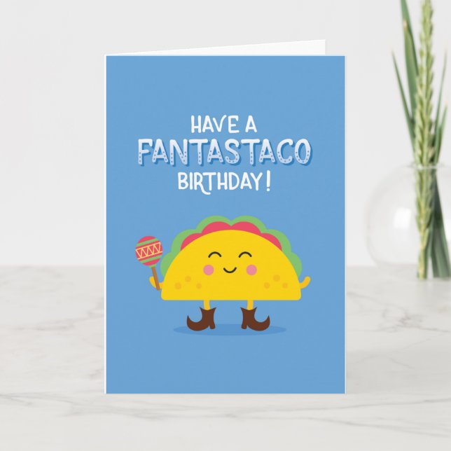 Tarjeta de cumpleaños Taco (Anverso)