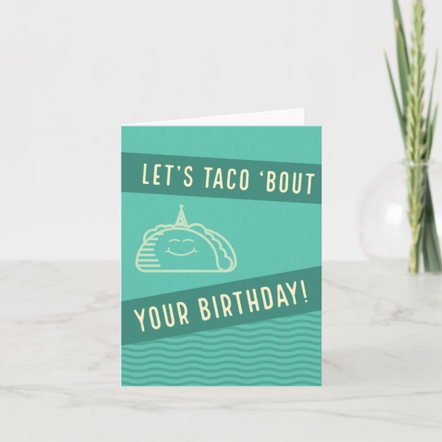 Tarjeta de cumpleaños Taco (Anverso)