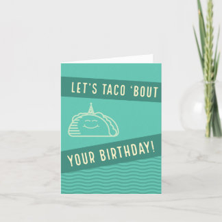 Tarjeta de cumpleaños Taco