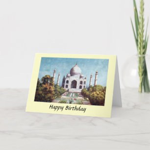 Tarjeta de cumpleaños - Taj Mahal, Agra, India