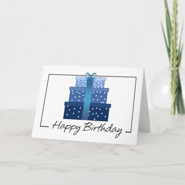 Tarjeta de cumpleaños - Tarjeta de cumpleaños de e (Anverso)