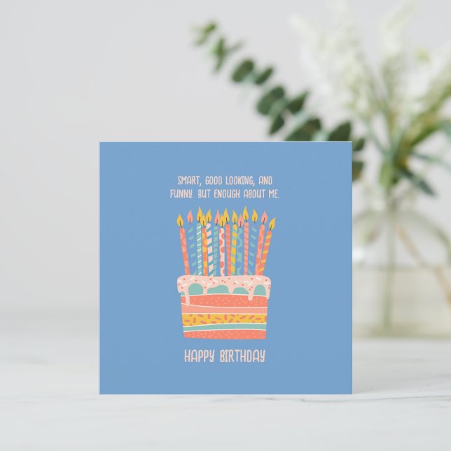 Tarjeta de cumpleaños Tarjeta de cumpleaños divert (Anverso de pie)