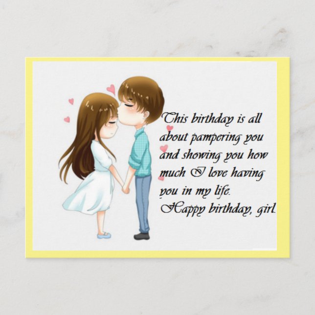 tarjeta de cumpleaños, tarjeta de felicitación (Anverso)